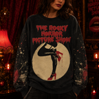 Vintage Cult Horror Movies All-Over-Print Sweatshirt - Unique Vintage Sweatshirt