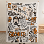 The Goonies Christmas Blanket - Comedy Movie Sherpa Blanket Gift for Fans