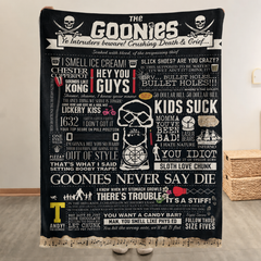 The Goonies Christmas Blanket - Comedy Movie Sherpa Blanket Gift for Fans