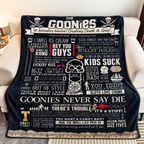 The Goonies Christmas Blanket - Comedy Movie Sherpa Blanket Gift for Fans