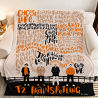 Trainspotting Christmas Blanket - Comedy Movie Sherpa Blanket Gift for Fans