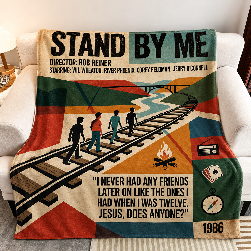 Stand By Me Christmas Blanket - Drama Movie Sherpa Blanket Gift for Fans