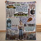 Big Trouble In Little China Christmas Blanket - Action Comedy Movie Sherpa Blanket Gift for Fans