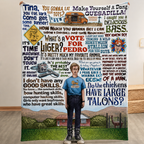 Napoleon Dynamite Christmas Blanket - Comedy Movie Sherpa Blanket Gift for Fans