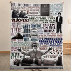 Young Frankenstein It's Pronounced Fronkensteen Christmas Blanket - Horror Comedy Movie Sherpa Blanket Gift for Fans