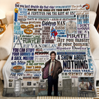 Seinfeld A Show About Nothing Christmas Blanket - Comedy Sitcom Sherpa Blanket Gift for Fans