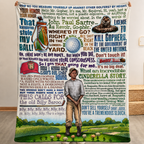 Caddyshack Cinderella Story Christmas Blanket - Comedy Movie Sherpa Blanket Gift for Fans