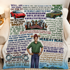 National Lampoon's Vacation Christmas Blanket - Romance Comedy Movie Sherpa Blanket Gift for Fans