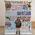 Fargo Blood Has Been Shed Jerry Christmas Blanket - Crime Movie Sherpa Blanket Gift for Fans