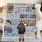 Fargo Blood Has Been Shed Jerry Christmas Blanket - Crime Movie Sherpa Blanket Gift for Fans