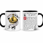 Holy Hand Grenade Funny Accent Mug - Monty Python and the Holy Grail Edge-to-Edge Printed Two-Tone Mug