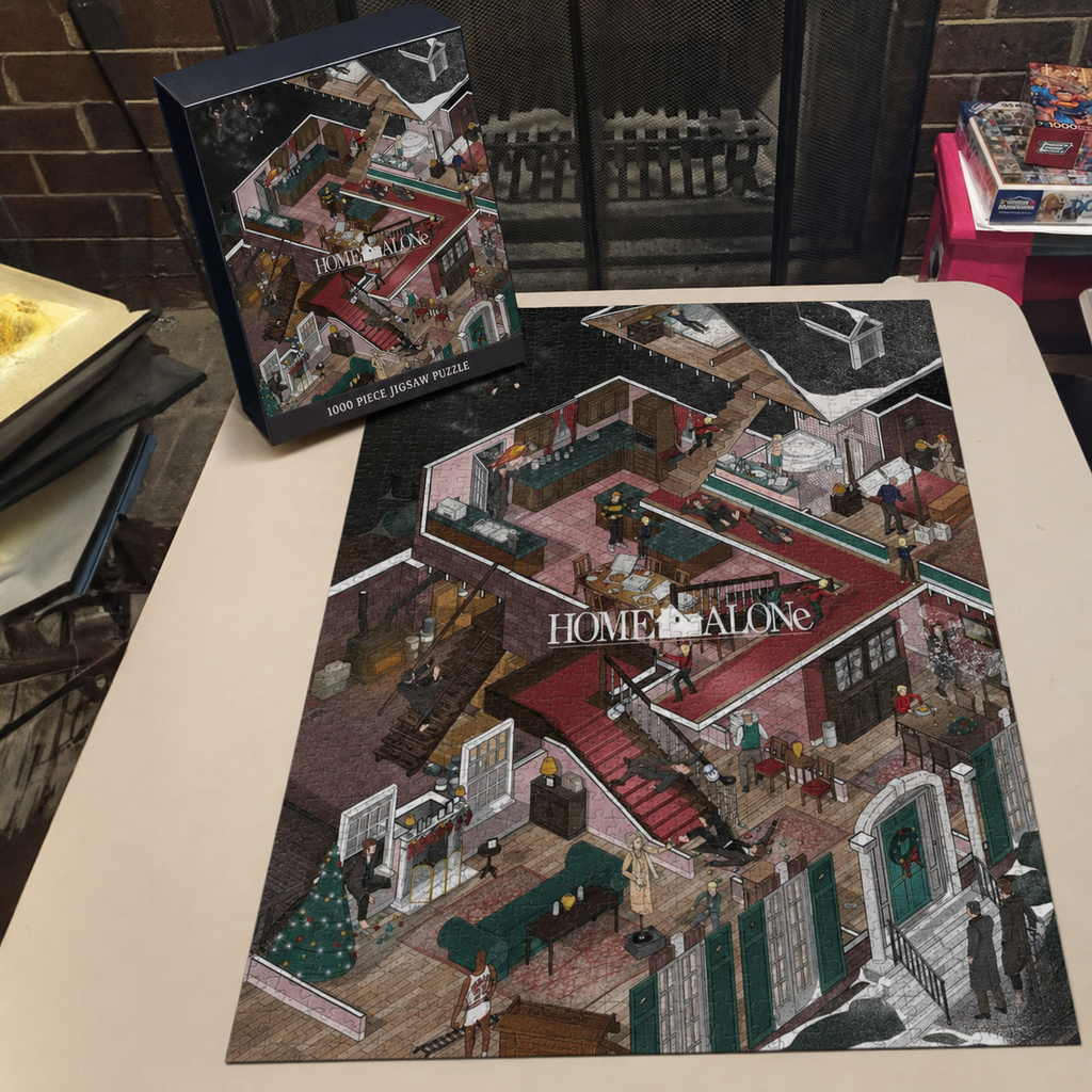 Home Alone Isometric 1000 Pieces Puzzle - Movie Isometric Puzzle Gift