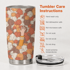 Tribbles Star Funny 20Oz Tumbler - Sci-fi Movie Funny Stainless Steel Tumbler with Lid and Straw