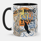 Uncle John's Band Lyrics Art Accent Mug - Song Typography Edge-to-Edge Printed Two-Tone Mug