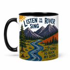 Brokedown Palace Lyrics Art Accent Mug - Song Typography Edge-to-Edge Printed Two-Tone Mug