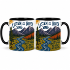 Brokedown Palace Lyrics Art Accent Mug - Song Typography Edge-to-Edge Printed Two-Tone Mug