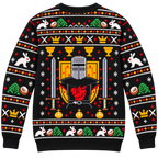 Black Knight Sword & Shield Ugly Christmas Sweater - Monty Python Vintage Gift For Fans