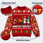 Bring Out Your Gifts Ugly Christmas Sweater - Monty Python Vintage Gift For Fans
