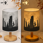 Outlander Illustrated Fabric Lamp - Romance Movie Home Decor Gift for Fans