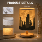 Outlander Illustrated Fabric Lamp - Romance Movie Home Decor Gift for Fans