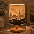 Mythic Journey Illustrated Fabric Lamp - Fantasy Movie Home Decor Gift for Fans