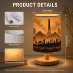 Mythic Journey Illustrated Fabric Lamp - Fantasy Movie Home Decor Gift for Fans