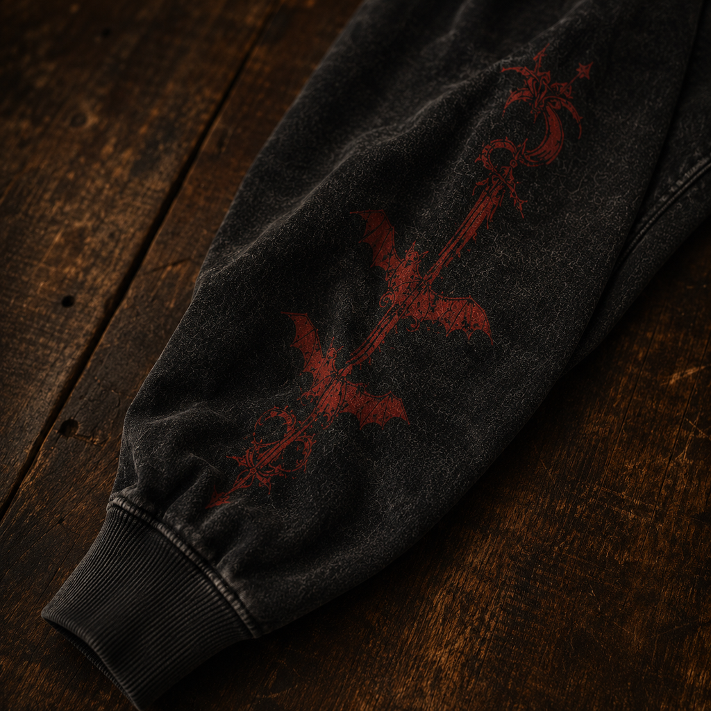 Vintage Classic Horror Movies All-Over-Print Sweatshirt - Dracula Vintage Sweatshirt