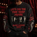 Vintage Cult Horror Movies All-Over-Print Sweatshirt - Time Warp Vintage Sweatshirt