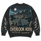 Vintage The Shining Horror Movies All-Over-Print Sweatshirt - Overlook Hotel Vintage Sweatshirt