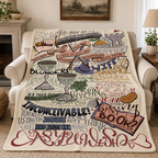 Princess Bride Quotes Art Blanket - Classic Movie Art Christmas Sherpa Blanket Gift for Fans