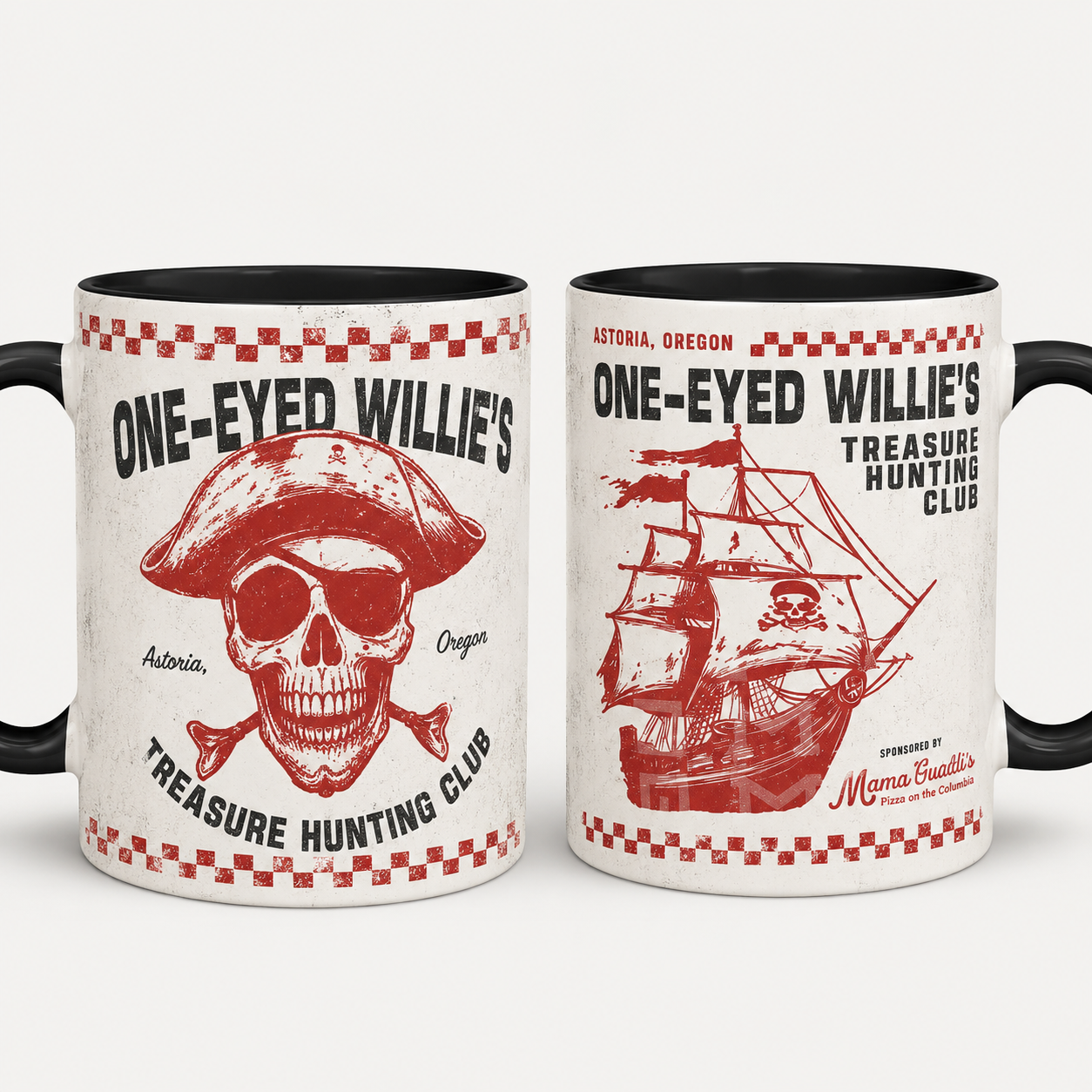 One-Eyed Willie's Accent Mug - The Goonies Edge-to-Edge Printed Two-Tone Mug