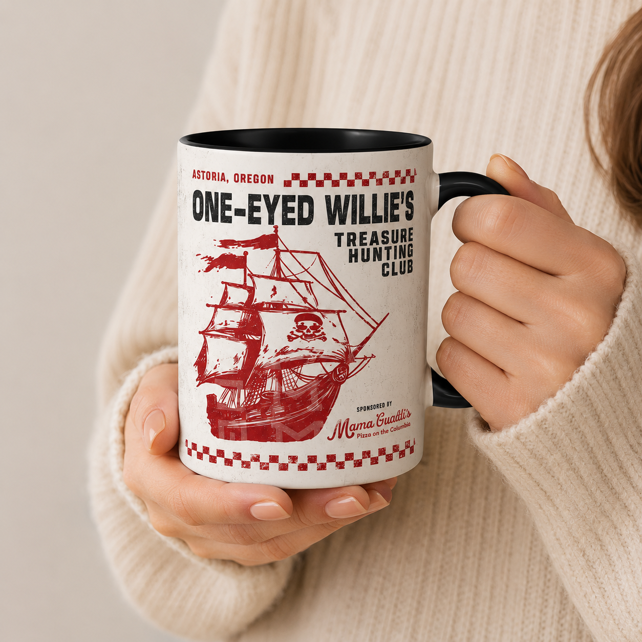 One-Eyed Willie's Accent Mug - The Goonies Edge-to-Edge Printed Two-Tone Mug