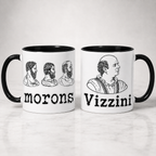 Morons and Vizzini Funny Accent Mug - Princess Bride Edge-to-Edge Printed Two-Tone Mug