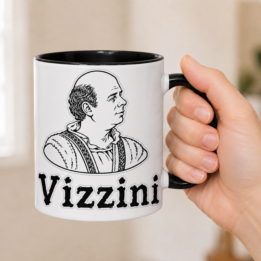 Morons and Vizzini Funny Accent Mug - Princess Bride Edge-to-Edge Printed Two-Tone Mug