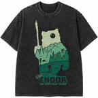 Endor Silhouette Wash Tee - Sci-fi Movies Vintage Wash T-shirt