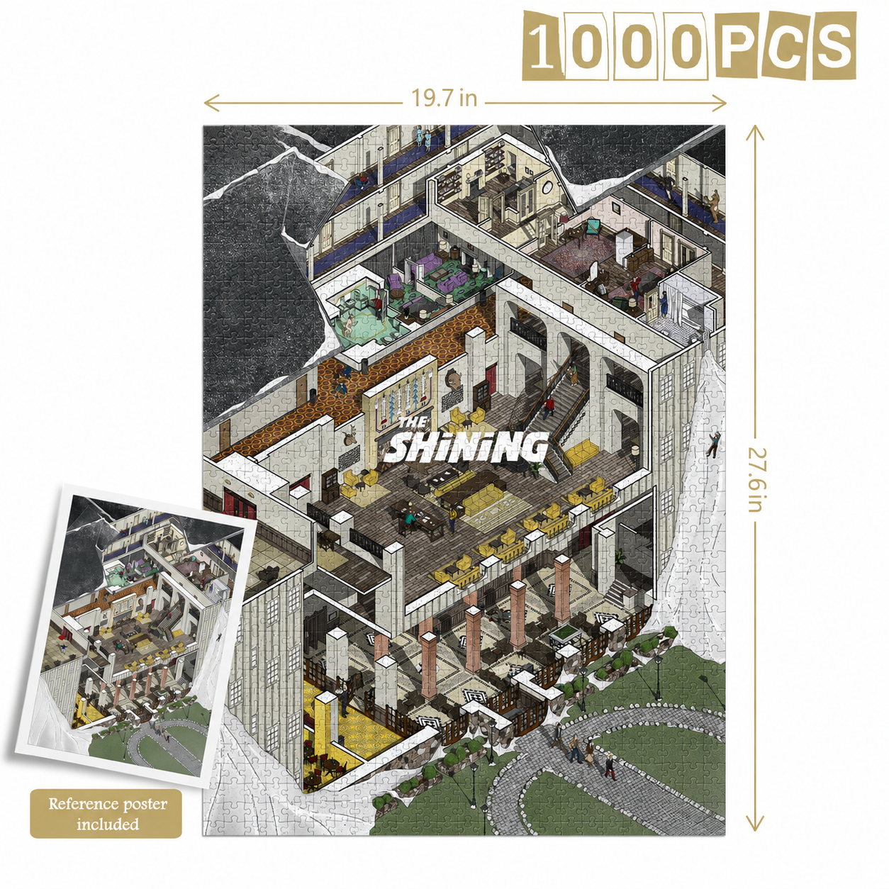 The Shining Isometric 1000 Pieces Puzzle - Movie Isometric Puzzle Gift