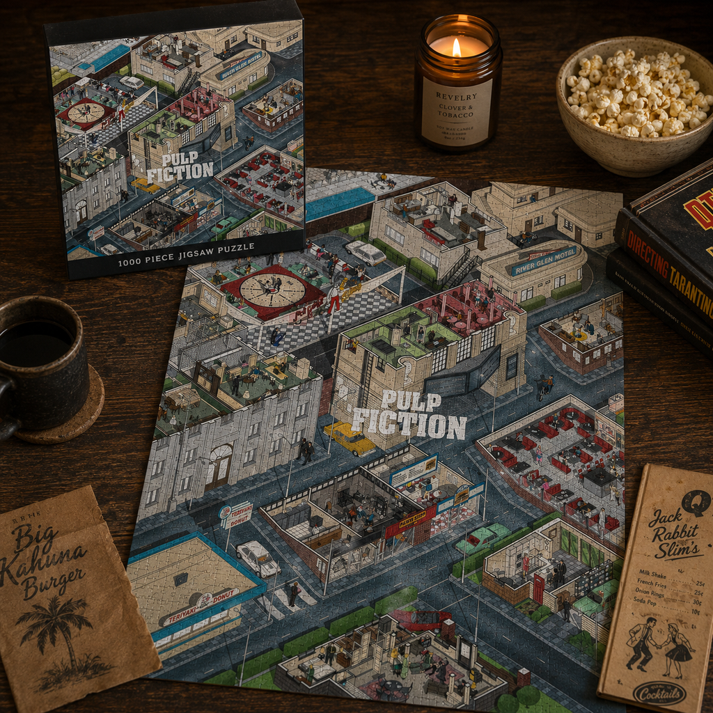 Pulp Fiction Isometric 1000 Pieces Puzzle - Movie Isometric Puzzle Gift