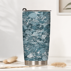 SPACESHIPS Star Funny 20Oz Tumbler - Sci-fi Movie Spaceships Funny Stainless Steel Tumbler with Lid and Straw