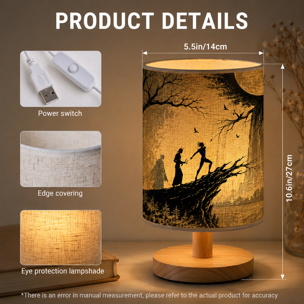 Tales Of The Three Brothers Fabric Lamp - Fantasy Movie Home Decor Gift for Fans
