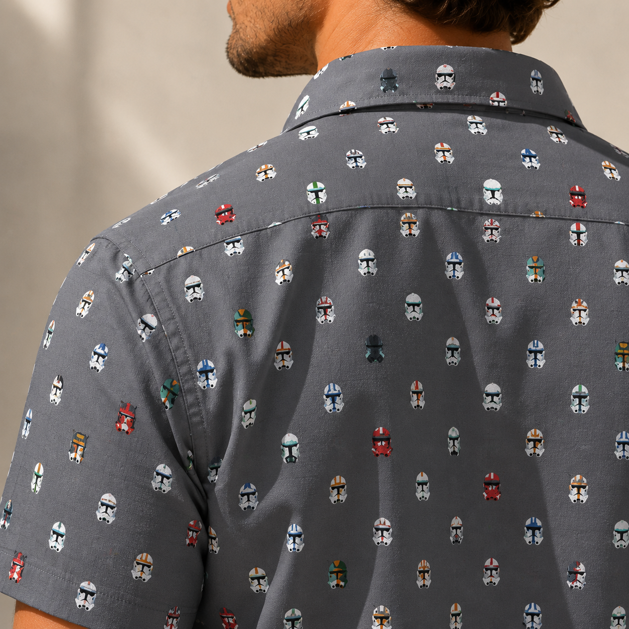 Troopers Helmets Hawaiian Shirt with Pocket - Star Wars Button Down Shirt