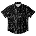 Boba Fett Equipment Blueprint Hawaiian Shirt with Pocket - Galactic Schematic Button Down Shirt