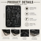 Bounty Hunter Equipments Blueprint Vintage Metal Sign - Vintage Home Decor Gifts for Fans