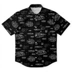 Millennium Falcon Blueprint Hawaiian Shirt with Pocket - Star Wars Schematic Button Down Shirt