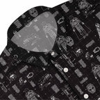 Darth Vader's Equipment Blueprint Hawaiian Shirt with Pocket - Galactic Schematic Button Down Shirt
