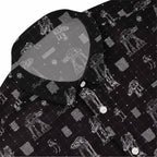 AT-AT Blueprint Hawaiian Shirt with Pocket - Star Wars Schematic Button Down Shirt