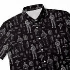Boba Fett Equipment Blueprint Hawaiian Shirt with Pocket - Star Wars Schematic Button Down Shirt