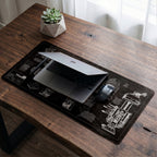 R2-D2 Blueprint Desk Mat - Star Wars Office Accessory Father's Day Gift