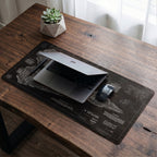 Imperial I-Class Star Destroyer Blueprint Desk Mat - Star Wars Office Accessory Father's Day Gift