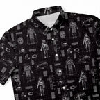 Darth Vader's Equipment Blueprint Hawaiian Shirt with Pocket - Star Wars Schematic Button Down Shirt
