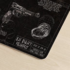 Mandalorian Equipment Blueprint Desk Mat - Star Wars Office Accessory Father's Day Gift
